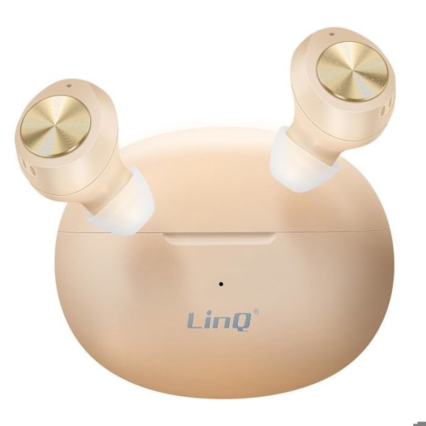 Trådløse Bluetooth-hovedtelefoner med indbygget mikrofon LinQ Beige Beige