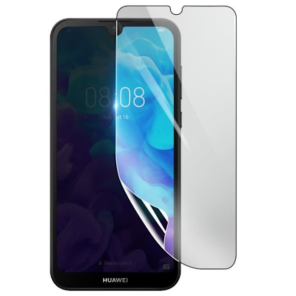 Näytönsuoja - 3MK - Huawei Y5 2019 - Iskunkestävä Hydrogeeli - Läpinäkyvä - Naarmuuntumaton Transparent
