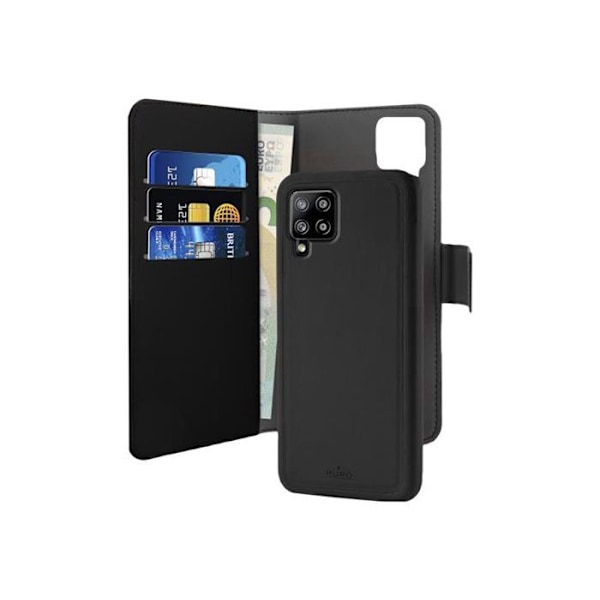 BIGBEN Puro 2 in 1 Folio Magnetic Case - Svart - För Samsung G A425G