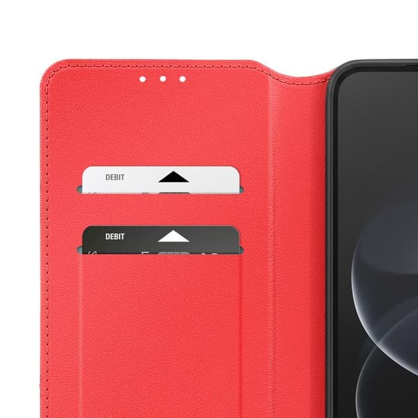 Fodral med lock för Redmi Note 17 Pro / 17 Pro Max Ställfunktion Classic Edition Röd Röd