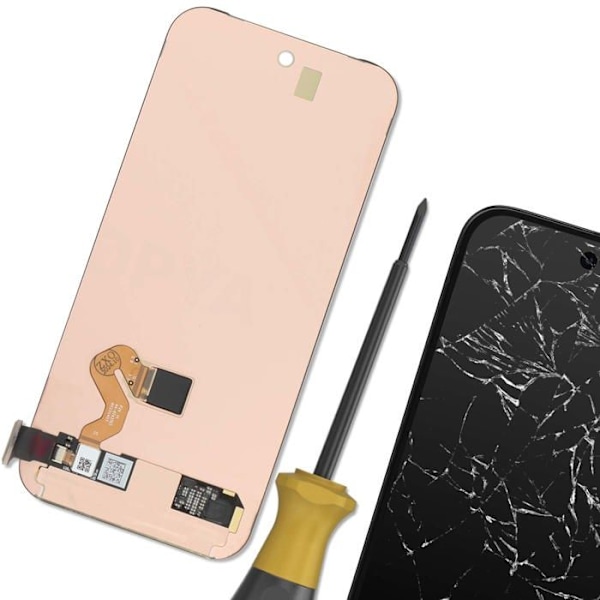 LCD-skärm och touchglas för Google Pixel 9 Relife svart Svart