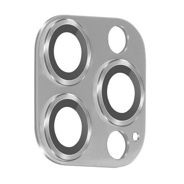 Kameraskydd - ENKAY - iPhone 15 Pro/Pro Max - 9H härdat glas - Aluminiumlegering - Ultratunn Grå