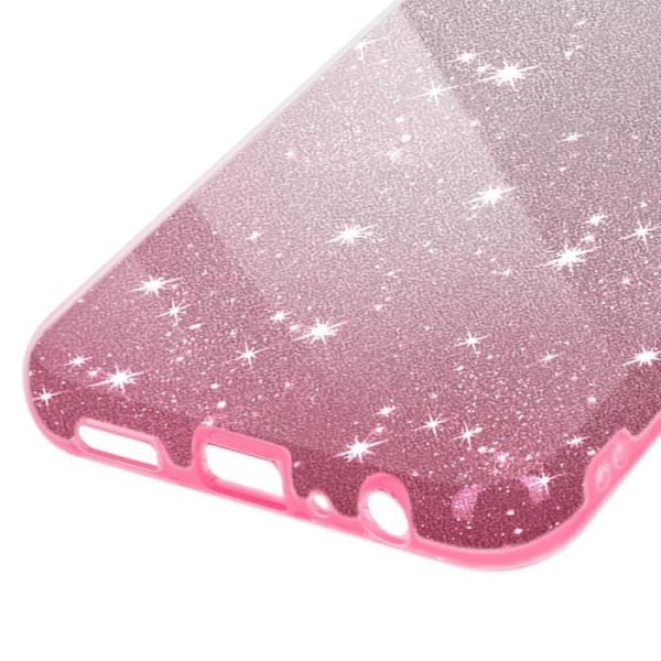 Suojakuori Samsung Galaxy A05s Glitter Silikonille Puolijäykkä Ohut valkoinen/vaaleanpunainen Rosa