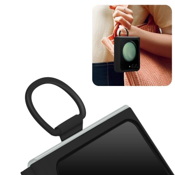 Samsung Galaxy Z Flip 5 Ring Fodral Mörkgrå