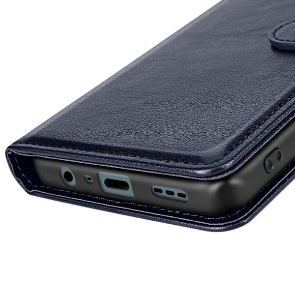Etui för Oppo A40 med dragsnodd, flip-fodral, plånbok, blå Blå