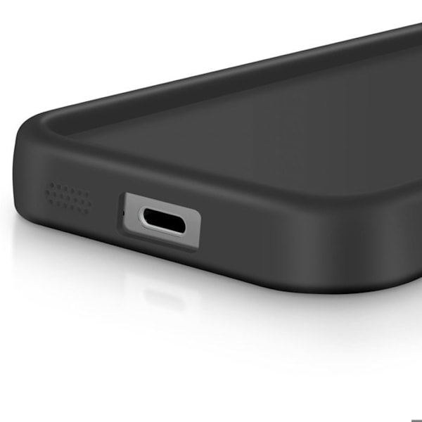Samsung Galaxy S24 FE Soft Touch - Kohokuvioidut reunat - Musta Svart