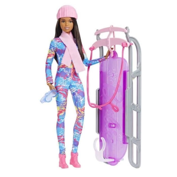 Barbie Doll: Winter Sledding Unik Färg