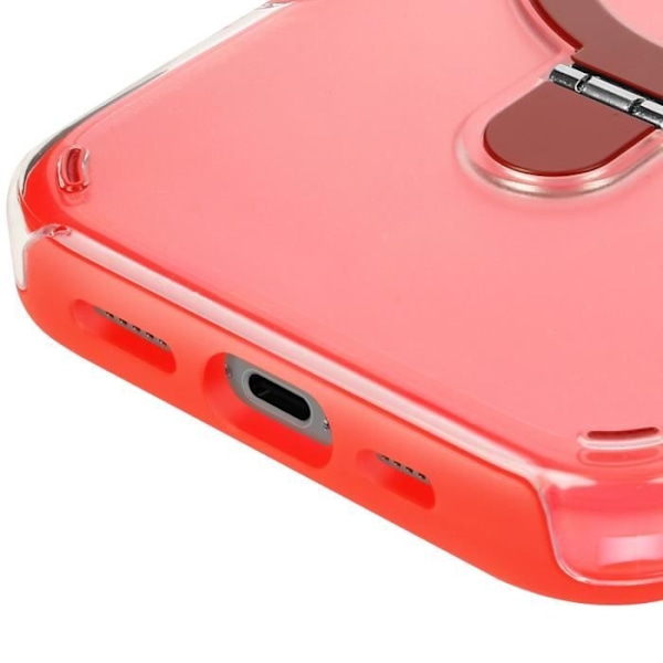 MagSafe-skal för iPhone 16 Pro Max Stötdämpande med Fällbart Stöd Röd Röd