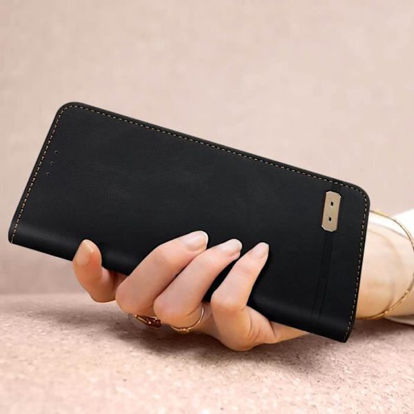 Kotelo Ulefone Note 14 Wallet Line Pattern Toiminto Videotuki Musta Svart