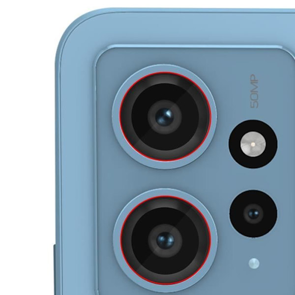 Bagkameraobjektiv - AVIZAR - Xiaomi Redmi 12 - 100 % kompatibel - Sort - Beskyttelse Skarpe billeder Svart