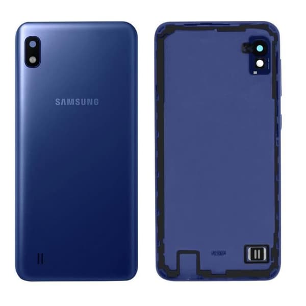 Battericover - Samsung - Galaxy A10 - Original - Bagpanel - Blå Blå