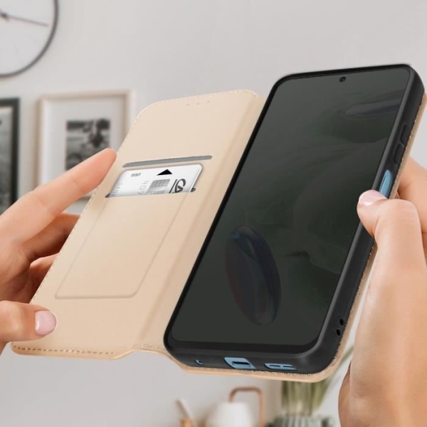AVIZAR-fodral för Xiaomi Redmi Note 12 4G - Gul - Magnetisk flipkorthållare Videostöd Gul