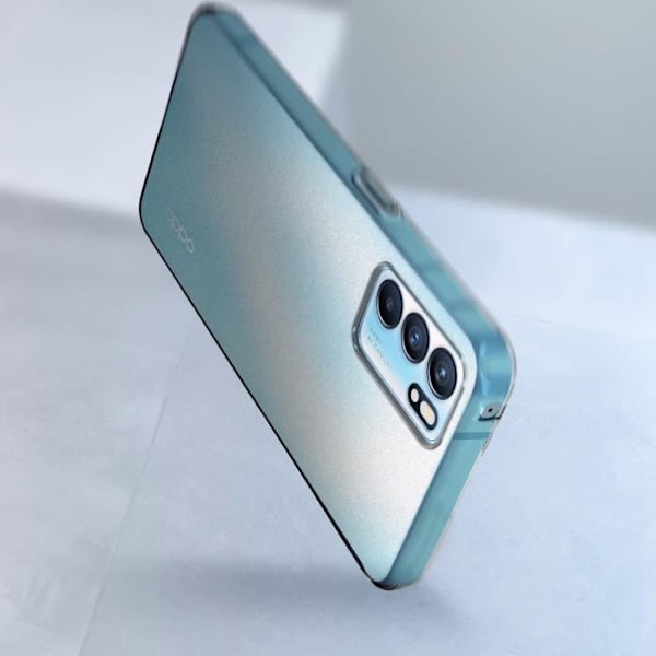 Skyddshölje - Bigben - Oppo Reno 6 - Silikon gel - Transparent - Lätt Klar vit