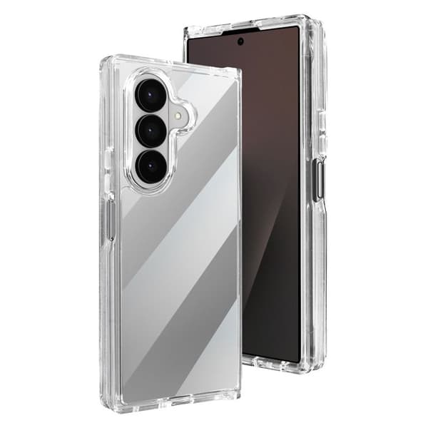 Skal - AVIZAR - Galaxy Z Fold 7 - Stötresistent skydd - Transparent - Elegant Vit