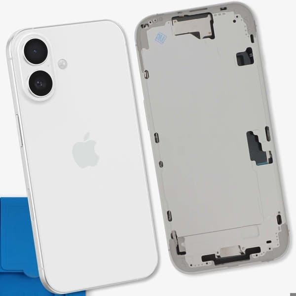 Central Chassis til iPhone 16 Præcise og Sikker Justering Hvid Vit
