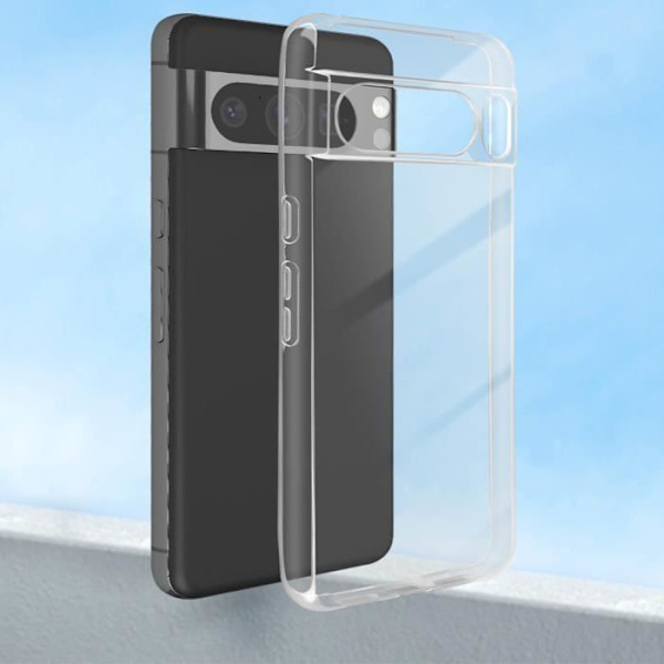 Coque för Google Pixel 8 Pro - AVIZAR - Flexibel - Transparent - Ultra-tunn - Optimal skydd Vit
