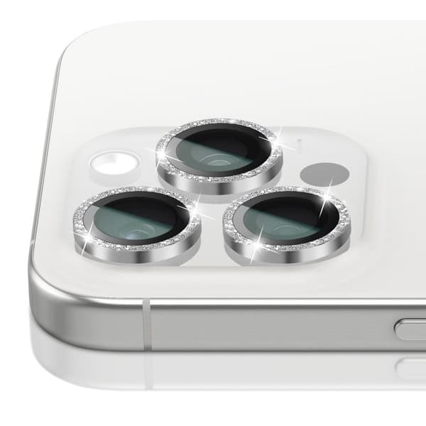 Kameransuoja iPhone 15 Pro / 15 Pro Max / 16 Pro / 16 Pro Max Zanaé Hopea Grå