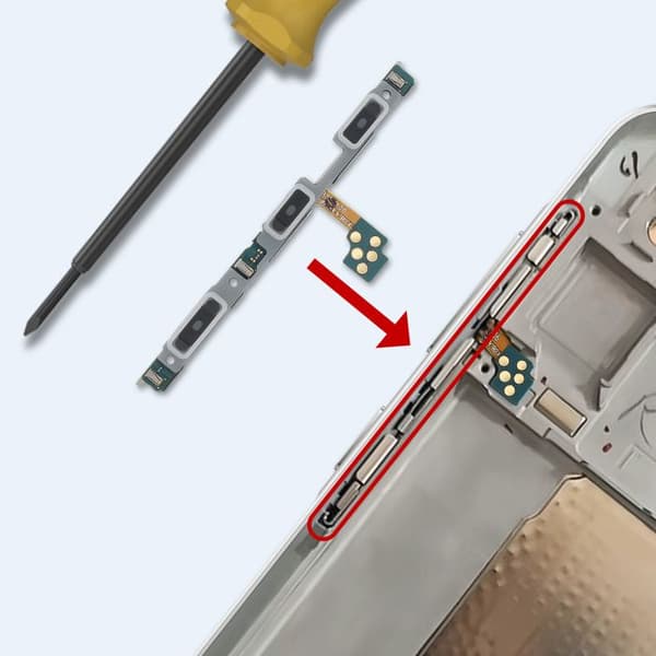 Nappe Flex - SAMSUNG - Galaxy A36 - Virtauksen/Kovuus - Flex-kaapeli - Sininen Blå