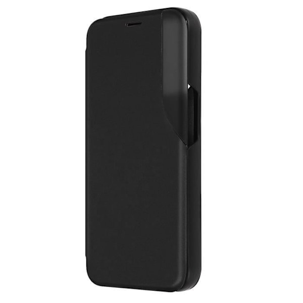 Foliofodral - AVIZAR - iPhone 15 Plus - Hel skydd - Lucka med fönster - Video stöd Svart