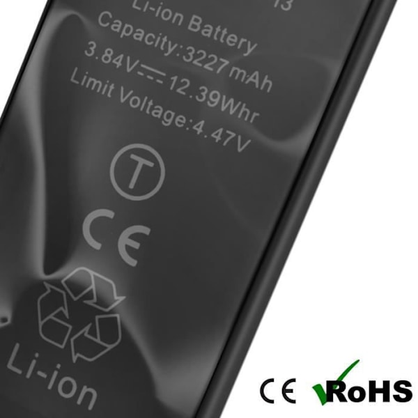 Batteri till Apple iPhone 13 - AVIZAR - BAT-COMP-IP13 - 3240mAh - Svart Svart