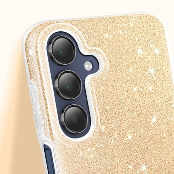Strasskuoret for Samsung Galaxy A15 Ultra ohut kulta Gul