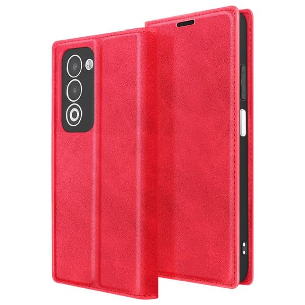 Folio Classic Case för Oppo A5 med Ställfunktion Röd Röd