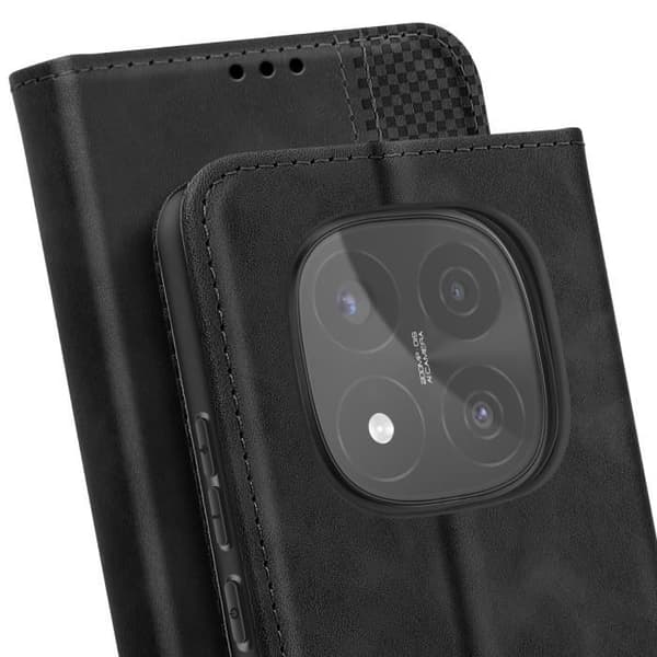 Smartphone-etui - Xiaomi - Redmi Note 14 Pro/Pro Plus - Pung - Støtte - Sort Svart