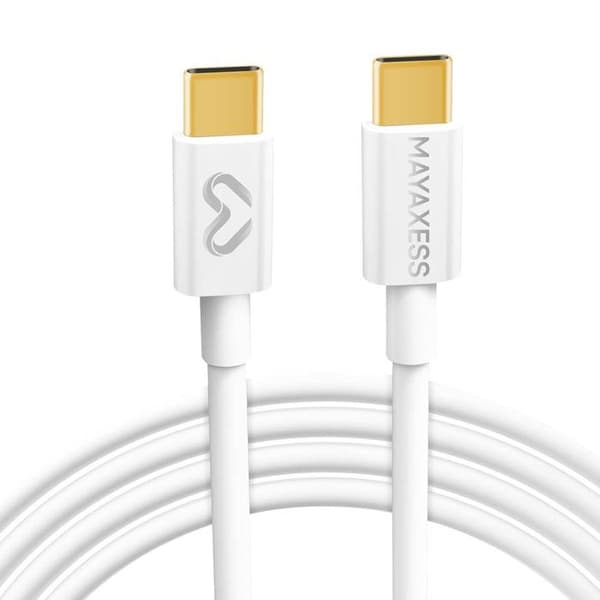 Lader 20W - MAYAXESS - Google Pixel 10 - USB-C Kabel 1m - Hurtigopladning - Kompatibel med Android/iOS Vit