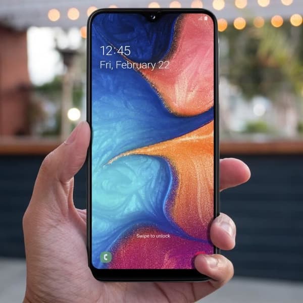 LCD-skærm - Samsung - Galaxy A10 - Touch - Kompatibel - Sort Svart