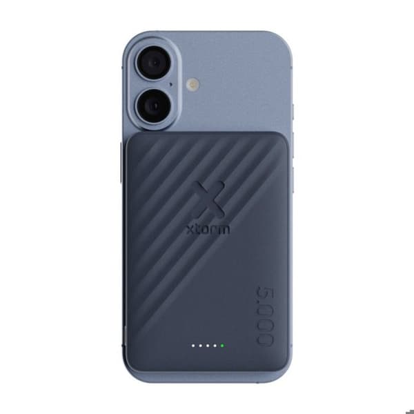 Trådlös Magnetisk Extern Batteri 5000mAh USB-C 15W Go2 Serie Xtorm Blå Blå