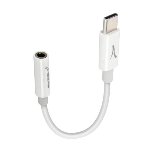 USB-C ljudadapter - Akashi - 3,5 mm jack - Flexibel - Mikrofonfunktion - Vit Vit