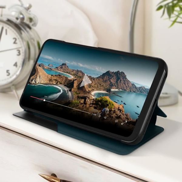 AVIZAR Fodral för Xiaomi Redmi 10C - Tidsfönster och videostöd - Grön Grön