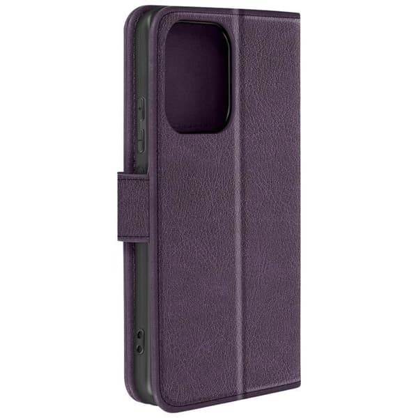 Etui til Xiaomi Redmi Note 13 4G tegnebog og videoholder mørk lilla Violett