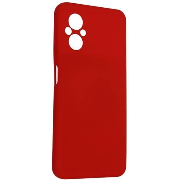 Skyddsfodral - AVIZAR - Xiaomi Poco M5 - Röd - Halvstyv - Soft-touch Röd