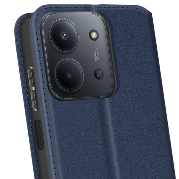 Plånboksfodral - AVIZAR - Xiaomi Redmi 15C - Blå - Magnetisk Stängning - Videostativ Blå