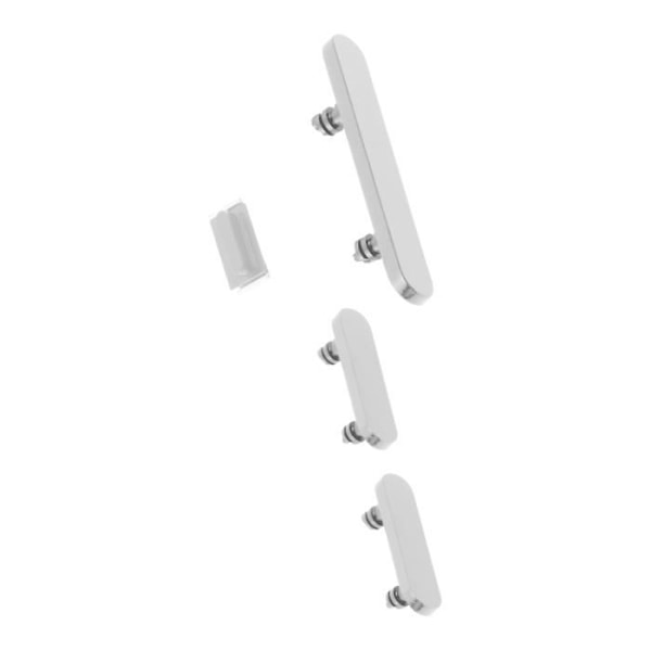 Knapper til strøm, lyd og lydløs til iPhone 12 og 12 Pro Hvid Vit