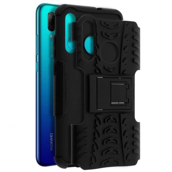 Etui - AVIZAR - Huawei P Smart Plus 2019 - Hybrid - Stødsikker - Video Support Sort Svart