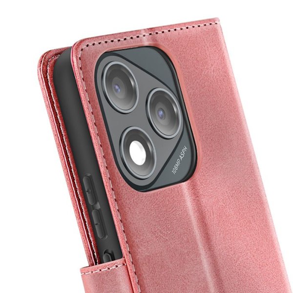 Honor 400 Lite -kotelotasku, käsivarren nauha, läppätuki, ruusukullan väri Rosa