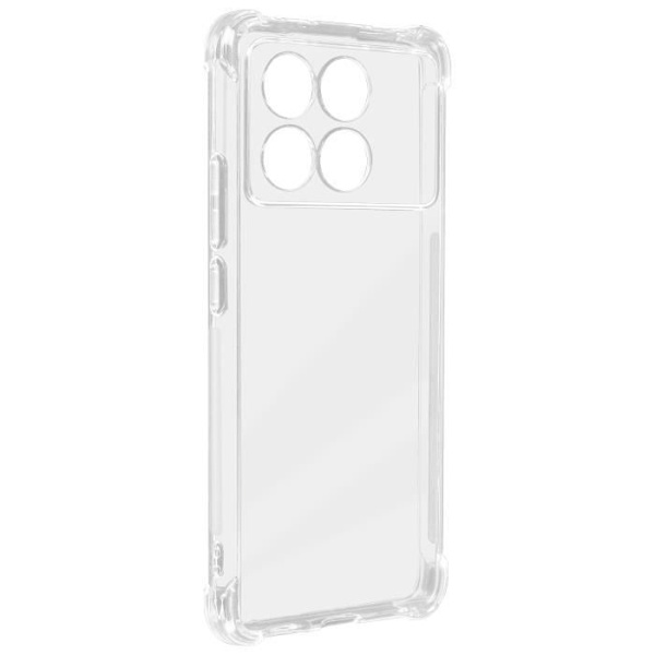 Iskunkestävä kotelo Xiaomi Poco X6 Prolle silikonivahvistetut reunat puskurille iMak Transparent