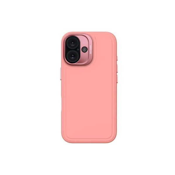 Suojakuori iPhone 16 Stacks -sarjan MagSafe-yhteensopivalle antimikrobisella silikonilla dekoodattu vaaleanpunainen Rosa