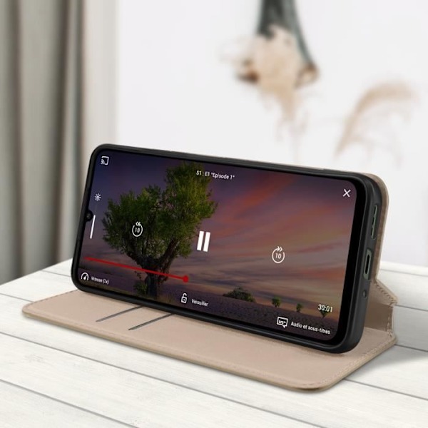 AVIZAR Taske til Xiaomi Redmi 13C - Gul farve - Magnetisk klapkortholder Gul