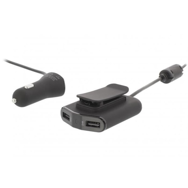 Billaddare - SWEEX - NE550658913 - 4 Portar - 9,6 A - Svart Svart