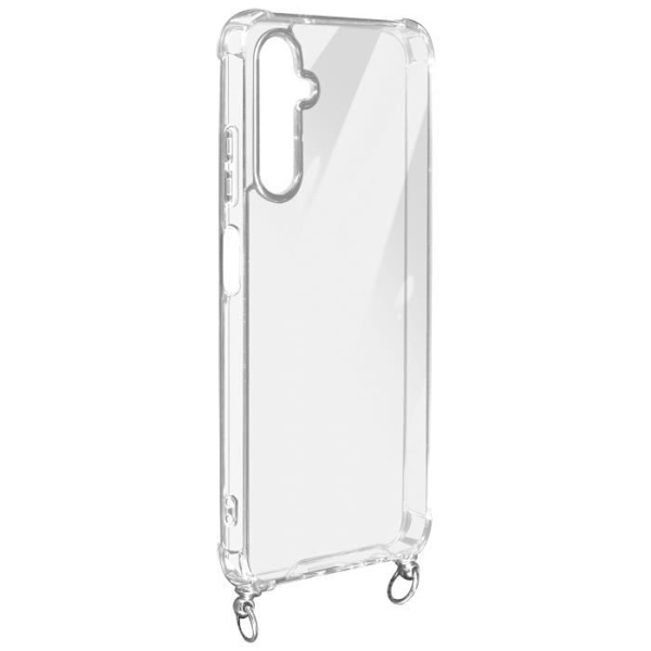 Fodral till Samsung Galaxy A05s Silikonhörn Bumper Cord 70cm Transparent