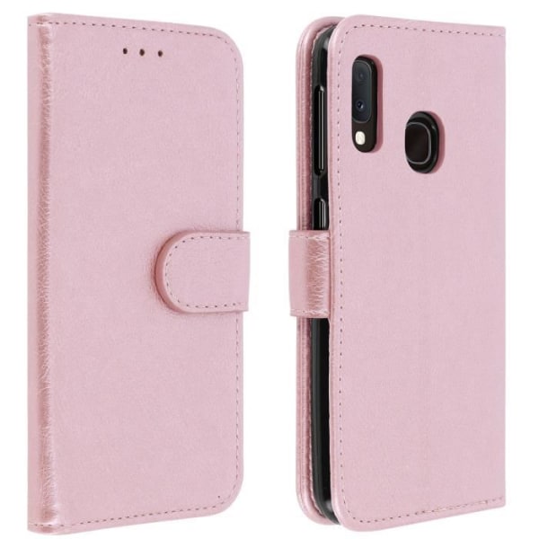 Fodral för Samsung Galaxy A20e - AVIZAR - Kortfodral - Silikongel - Roséguld - Flexibel Rose guld