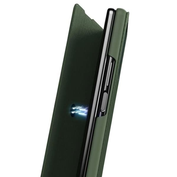 Fodral för Galaxy Z Fold 8 Ultra med Stöd i Grön Aramidtextur Grön