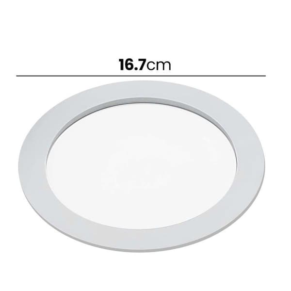 LED-panel - AVIZAR - Rund 16,7 cm - 12W - Inbyggd - 50 000 h Vit