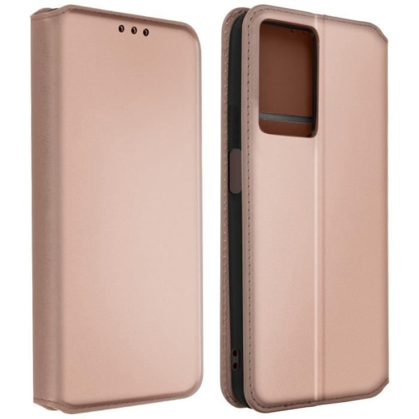 Cover til Oppo A77 og Realme Narzo 50 5G Flip Card Holder Video Support pink