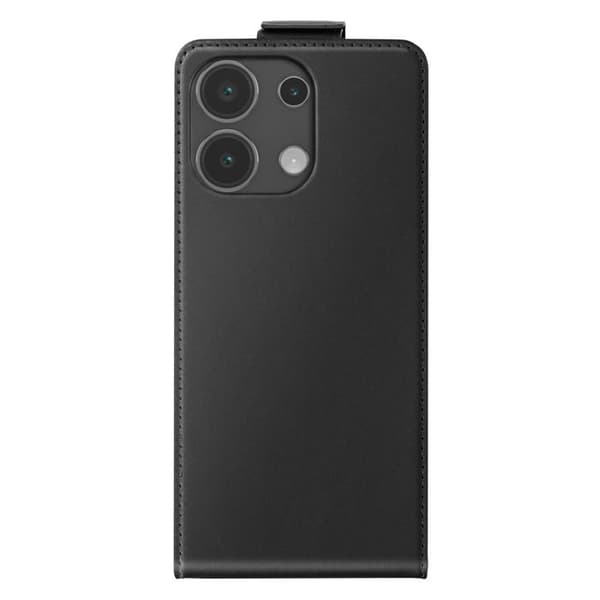 Vertikalt Magnetiskt Flipfodral för Redmi Note 13 4G med Kortfack Svart