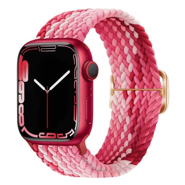 Armband för Apple Watch 41 mm / 40 mm / 38 mm Flätad nylon rosa / fuschia