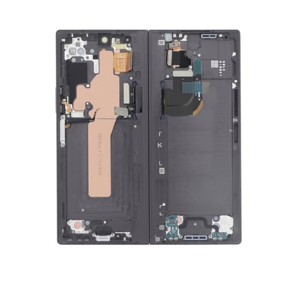 Fuldskærm til Galaxy Z Fold 6 AMOLED-panel med touchglas og sort Samsung-chassis Svart